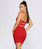 Sassy Straps Crepe Mini Dress is the perfect Homecoming look pick with on-trend details to make the 2023 HOCO dance your most memorable event yet!
