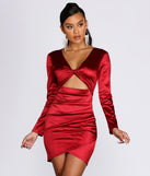 You’ll make a statement in Twist of Fate Satin Mini Dress as an NYE club dress, a tight dress for holiday parties, sexy clubwear, or a sultry bodycon dress for that fitted silhouette.
