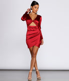 Twist of Fate Satin Mini Dress