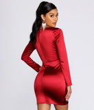 Twist of Fate Satin Mini Dress