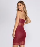 Glimmer And Glitter Mini Dress creates the perfect summer wedding guest dress or cocktail party dresss with stylish details in the latest trends for 2023!