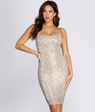 Sneaky As A Snake Sequin Midi Dress creates the perfect New Year’s Eve Outfit or new years dress with stylish details in the latest trends to ring in 2023!