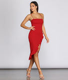 Ruffled In Love Sleeveless Dress creates the perfect spring wedding guest dress or cocktail attire with stylish details in the latest trends for 2023!