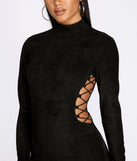 Lace Up Suede Mini Dress is the perfect Homecoming look pick with on-trend details to make the 2023 HOCO dance your most memorable event yet!