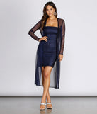 Strike Of Midnight Glitter Mini Dress