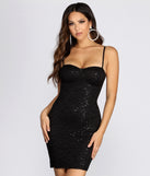 You’ll make a statement in Sequined Sweetheart Mini Dress as an NYE club dress, a tight dress for holiday parties, sexy clubwear, or a sultry bodycon dress for that fitted silhouette.