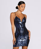 Sequin Seduction Mini Dress helps create the best bachelorette party outfit or the bride's sultry bachelorette dress for a look that slays!
