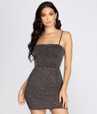 Party's Here Glitter Mini Dress creates the perfect New Year’s Eve Outfit or new years dress with stylish details in the latest trends to ring in 2023!