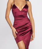 Sizzle In Satin Mini Dress