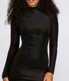 Vivacious Viper Velvet Burnout Mini Dress
