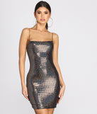 Glitz And Glimmer Sequin Mini Dress creates the perfect fall or winter wedding guest dress or cocktail attire with chic styles in the latest trends for 2023!