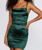 Cross Back Satin Mini Dress is the perfect Homecoming look pick with on-trend details to make the 2023 HOCO dance your most memorable event yet!