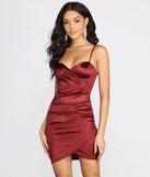 You’ll make a statement in Glossy Satin Mini Dress as an NYE club dress, a tight dress for holiday parties, sexy clubwear, or a sultry bodycon dress for that fitted silhouette.