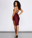 Criss Cross Scooped Midi Dress creates the perfect spring wedding guest dress or cocktail attire with stylish details in the latest trends for 2023!