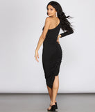 Pick A Side One Shoulder Mini Dress is a trendy pick to create 2023 festival outfits, festival dresses, outfits for concerts or raves, and complete your best party outfits!