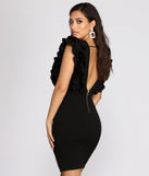 Ruffle Along The Edges Mini Dress is a trendy pick to create 2023 festival outfits, festival dresses, outfits for concerts or raves, and complete your best party outfits!