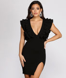 Ruffle Along The Edges Mini Dress is a trendy pick to create 2023 festival outfits, festival dresses, outfits for concerts or raves, and complete your best party outfits!