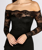 Lovely Look Lace Off Shoulder Mini Dress