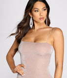 Dazzling Diva Glitter Cut Out Mini Dress