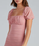 Romance In Ruffles Mini Dress for Homecoming 2022, Winter Formal Dances, Holiday Dress, Military Balls, Bridesmaids, Wedding Guests, and Prom