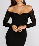 Nice To Meet Ya Ruched Off Shoulder Mini Dress is a trendy pick to create 2023 festival outfits, festival dresses, outfits for concerts or raves, and complete your best party outfits!