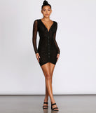 Talk Of The Town Ruched Mini Dress