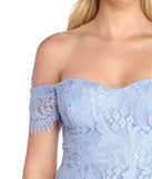 Shoulder Play Sweetheart Dress