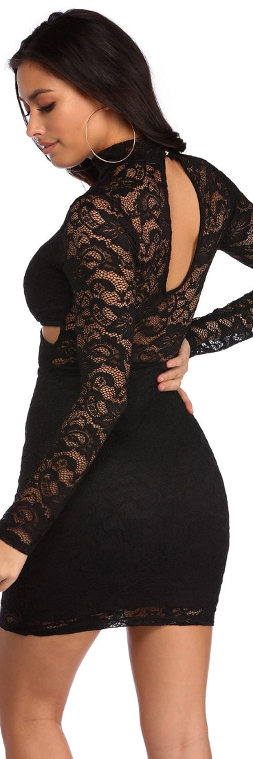 You’ll make a statement in Live It Up Lace Dress as an NYE club dress, a tight dress for holiday parties, sexy clubwear, or a sultry bodycon dress for that fitted silhouette.