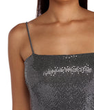 Flashy In Sequins Dress