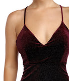 Velvet Stunner Mini Dress