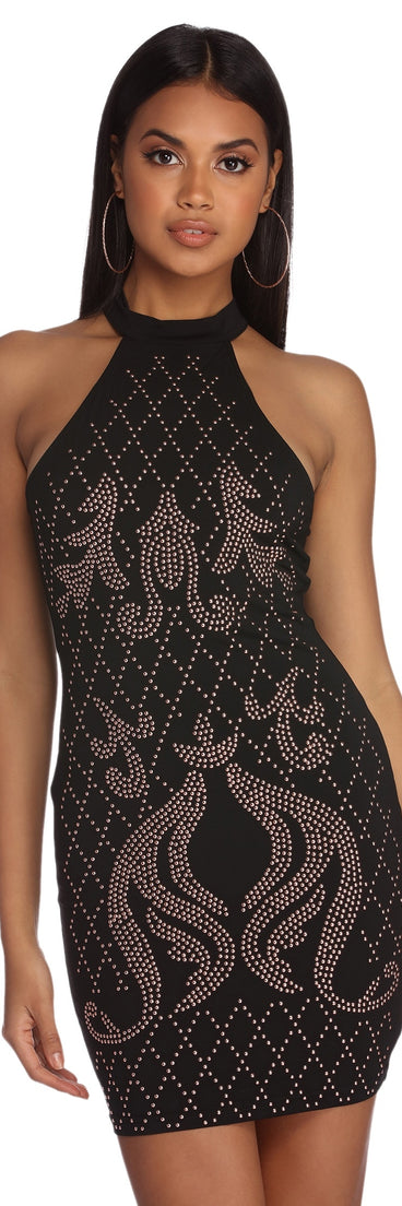 You’ll make a statement in Hot Spell Heat Stone Dress as an NYE club dress, a tight dress for holiday parties, sexy clubwear, or a sultry bodycon dress for that fitted silhouette.