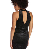 Electric Lights Mini Choker Dress