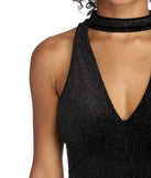 Electric Lights Mini Choker Dress