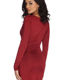 Ruched With Style Mini Dress