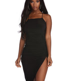 You’ll make a statement in Sultry And Strappy Mini Dress as an NYE club dress, a tight dress for holiday parties, sexy clubwear, or a sultry bodycon dress for that fitted silhouette.