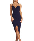 You’ll make a statement in Wrapped In Style Midi Dress as an NYE club dress, a tight dress for holiday parties, sexy clubwear, or a sultry bodycon dress for that fitted silhouette.