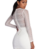 Dream Of Lace Mini Dress is the perfect Homecoming look pick with on-trend details to make the 2023 HOCO dance your most memorable event yet!