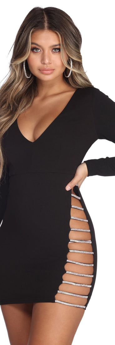 Make The Cut Mini Dress helps create the best bachelorette party outfit or the bride's sultry bachelorette dress for a look that slays!