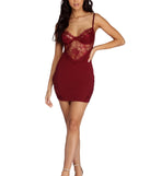 Tease Of Lace Bustier Dress