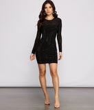 Capture The Spotlight Heat Stone Mini Dress