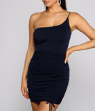 Bring The Romance Ruched Knit Mini Dress