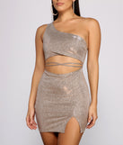 Glitter Goddess One Shoulder Mini Dress is the perfect Homecoming look pick with on-trend details to make the 2023 HOCO dance your most memorable event yet!