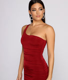 Such A Stunner One Shoulder Ruched Mini Dress is the perfect Homecoming look pick with on-trend details to make the 2023 HOCO dance your most memorable event yet!