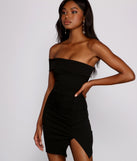 You’ll make a statement in Ready To Ruche Off The Shoulder Mini Dress as an NYE club dress, a tight dress for holiday parties, sexy clubwear, or a sultry bodycon dress for that fitted silhouette.