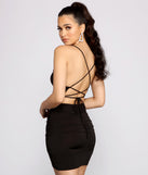 Stylish Beauty Strappy Back Mini Dress is the perfect Homecoming look pick with on-trend details to make the 2023 HOCO dance your most memorable event yet!