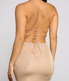 Glitz and Glitter Open Back Mini Dress is the perfect Homecoming look pick with on-trend details to make the 2023 HOCO dance your most memorable event yet!