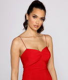 Major Sweetheart Ruched Mini Dress