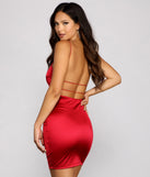 She's A Keeper Satin Mini Dress creates the perfect spring wedding guest dress or cocktail attire with stylish details in the latest trends for 2023!