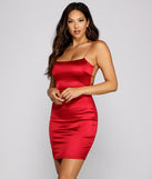 She's A Keeper Satin Mini Dress creates the perfect spring wedding guest dress or cocktail attire with stylish details in the latest trends for 2023!