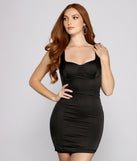 You’ll make a statement in Major Sweetheart Satin Mini Dress as an NYE club dress, a tight dress for holiday parties, sexy clubwear, or a sultry bodycon dress for that fitted silhouette.